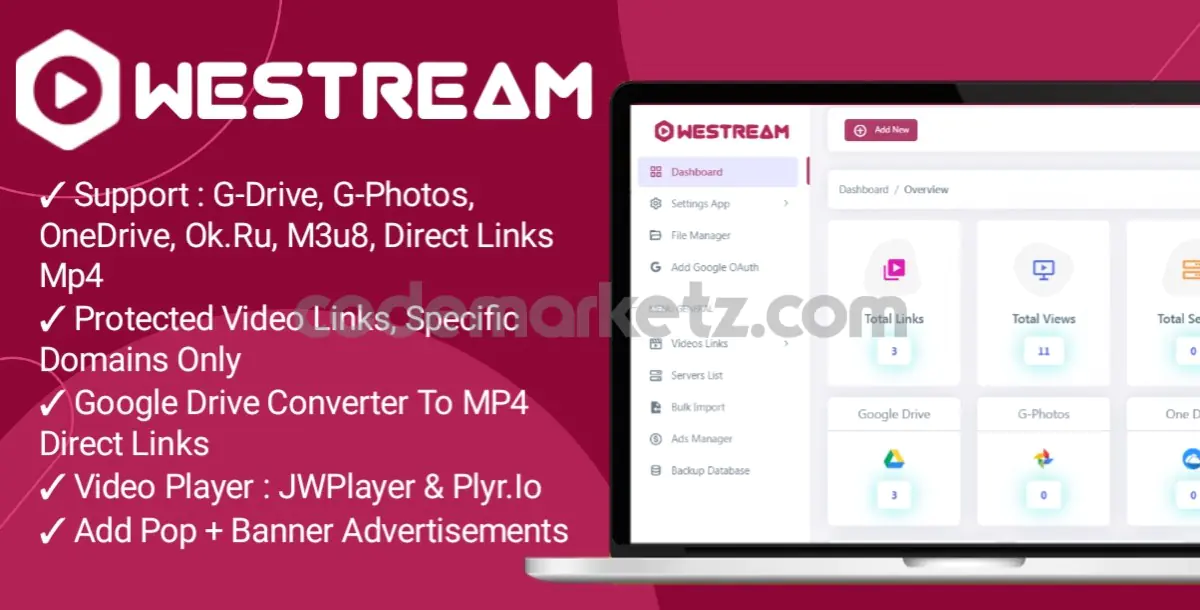 WeStream - Video Player & LoadBalancer, Rotating Proxies, Multi Links & Support M3u8