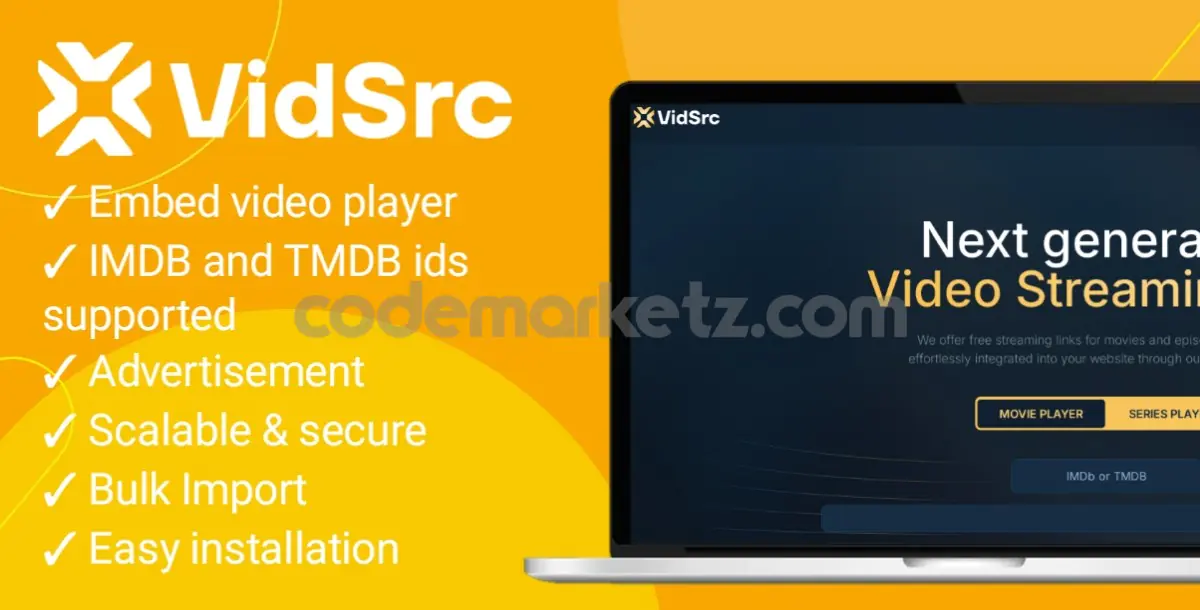 Vidsrc - Next generation Video Streaming API