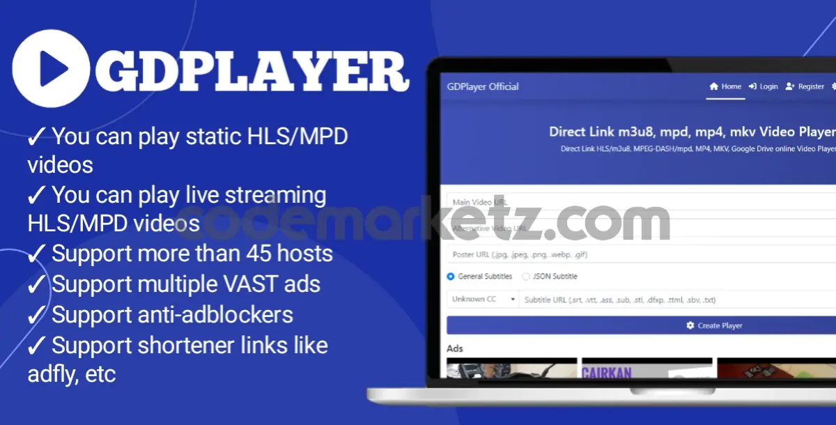 GDPlayer - Google Drive Video Player